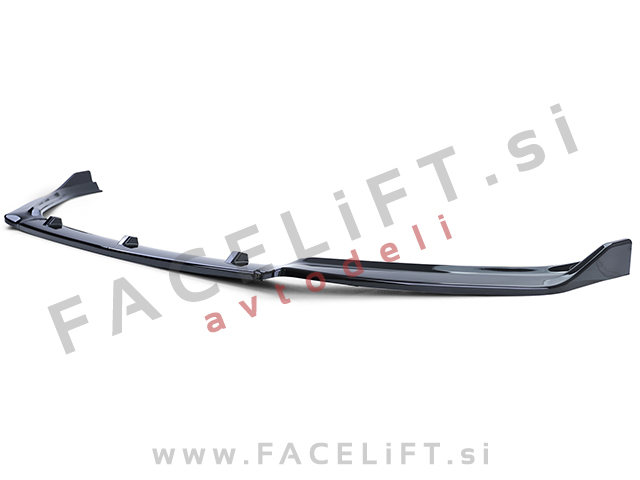 VW Polo 6R 14-17 podaljšek sprednjega odbijača črni (sijaj)