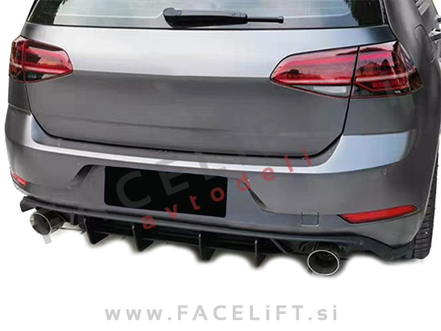 VW Golf 7 GTI 12-20 difuzor črni (sijaj)