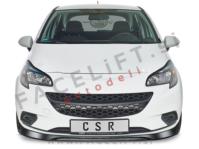 Opel Corsa E 14-19 podaljšek sprednjega odbijača črni (mat)