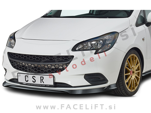 Opel Corsa E 14-19 podaljšek sprednjega odbijača črni (mat)