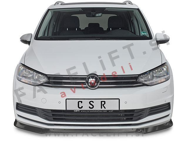 VW Touran 5T 15- podaljšek sprednjega odbijača črni (mat)