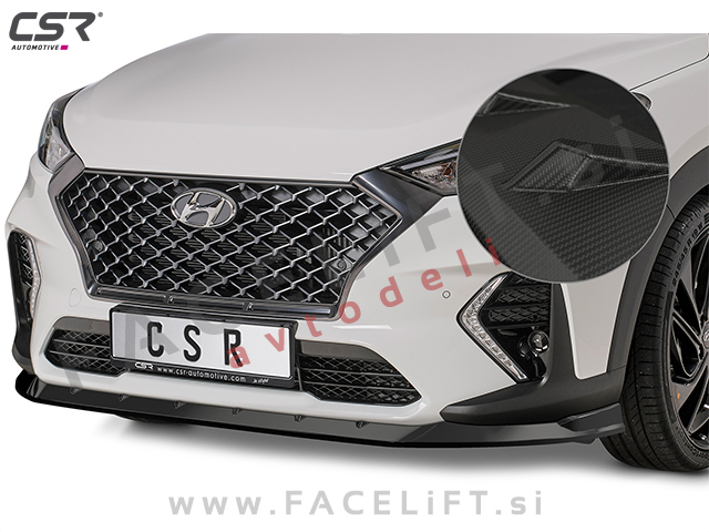 Hyundai Tucson N-Line 18- podaljšek sprednjega odbijača karbon (mat)