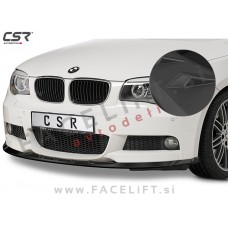 BMW 1 Cabriolet Coupe E82 E88 LCI M 11-13 podaljšek sprednjega odbijača črni (mat)