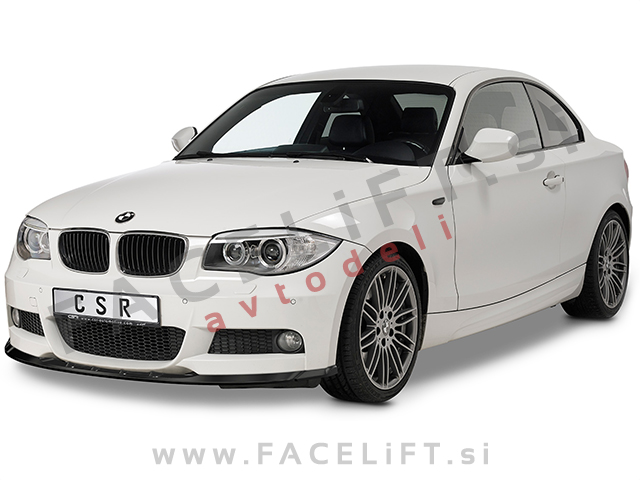 BMW 1 Cabriolet Coupe E82 E88 LCI M 11-13 podaljšek sprednjega odbijača karbon (mat)