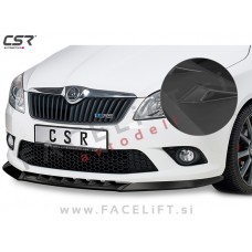Škoda Fabia RS 5J 10-15 podaljšek sprednjega odbijača črni (mat)