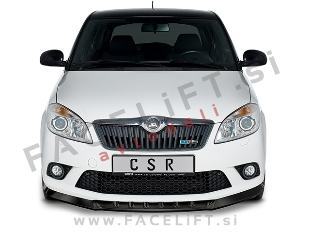 Škoda Fabia RS 5J 10-15 podaljšek sprednjega odbijača črni (mat)