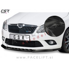 Škoda Fabia RS 5J 10-15 podaljšek sprednjega odbijača črni (sijaj)