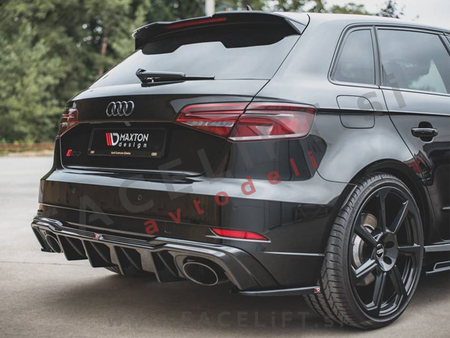 Audi RS3 Sportback 8V 16-20 podaljški zadnjega odbijača