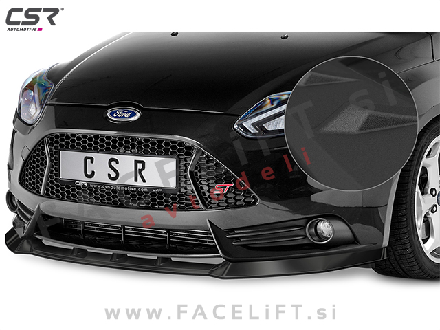 Ford Focus ST 10-14 podaljšek sprednjega odbijača črni (mat)