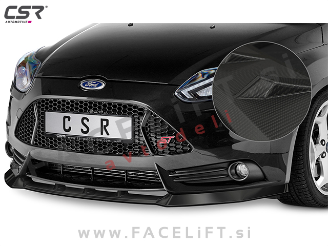 Ford Focus ST 10-14 podaljšek sprednjega odbijača karbon (mat)
