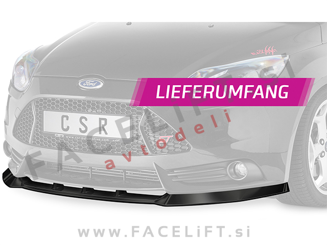 Ford Focus ST 10-14 podaljšek sprednjega odbijača karbon (mat)