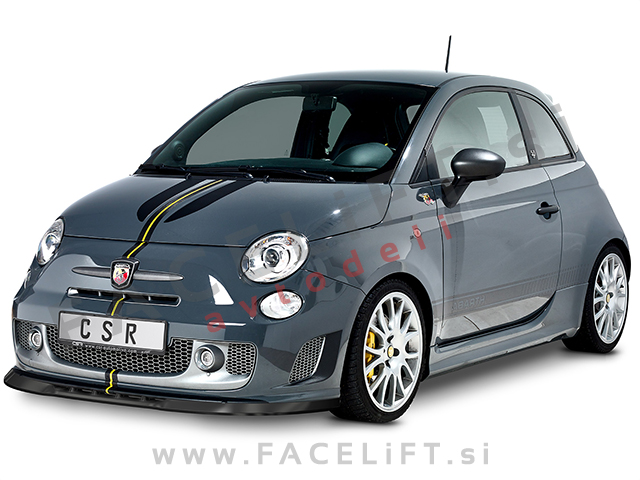 Fiat 500 Abarth 12-15 podaljšek sprednjega odbijača karbon (mat)
