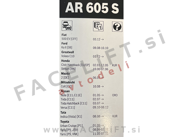 Brisalne metlice Bosch Aerotwin AR605S