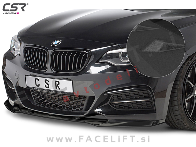 BMW 2 F22 F23 M 14- podaljšek sprednjega odbijača črni (mat)