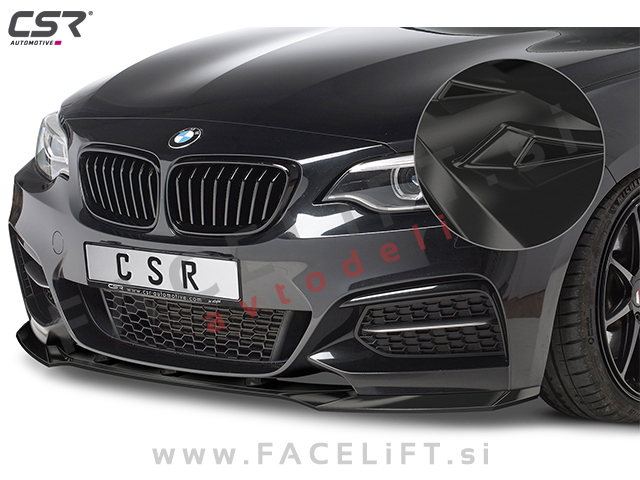 BMW 2 F22 F23 M 14- podaljšek sprednjega odbijača črni (sijaj)
