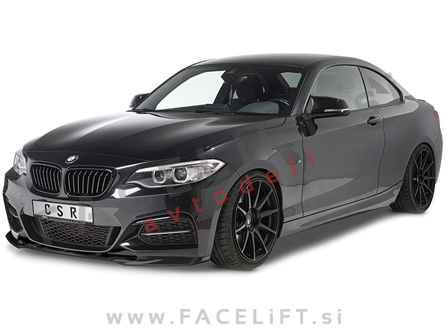 BMW 2 F22 F23 M 14- podaljšek sprednjega odbijača črni (sijaj)