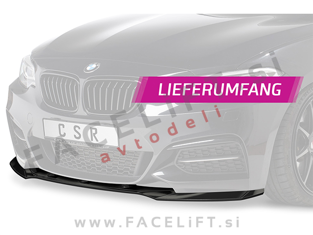 BMW 2 F22 F23 M 14- podaljšek sprednjega odbijača črni (sijaj)