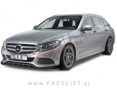 Mercedes C W205 14-18 podaljšek sprednjega odbijača črni (mat)