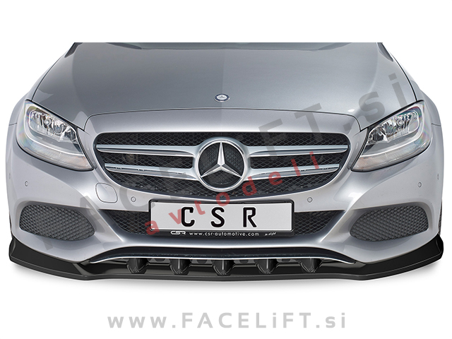 Mercedes C W205 14-18 podaljšek sprednjega odbijača črni (mat)