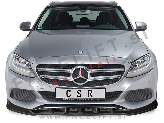 Mercedes C W205 14-18 podaljšek sprednjega odbijača črni (mat)