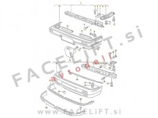 VW Golf 2 83-92 spojler sprednjega odbijača levi