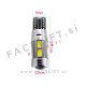 LED žarnica T10 W5W 10x LED (5630) CANBUS 12V