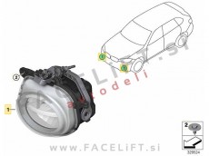 BMW X5 F15 13-19 LED meglenka desna