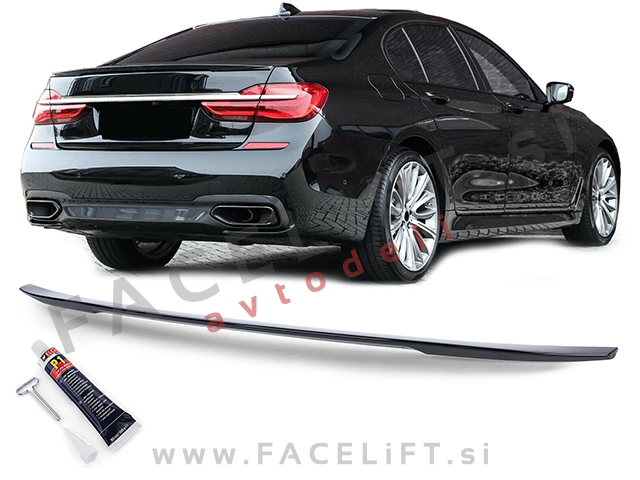 BMW 7 G11 G12 15-19 spojler za prtljažnik črni (sijaj)