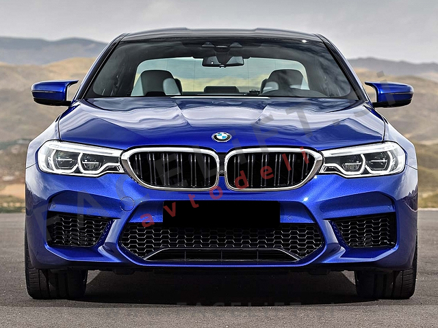 BMW 5 G30 G31 17- pokrovi ogledal M5 izgled črni (sijaj)