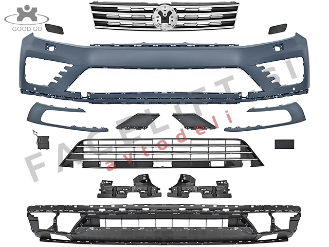 VW Touareg 14-17 sprednji odbijač R-Line izgled