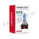 Halogenska žarnica Super White H15 (PGJ23t-1) 15/55W 12V