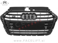 Audi A3 8V 16-20 maska S3 izgled črna (sijaj) Audi A3 8V 16-20 maska S3 izgled črna (sijaj)