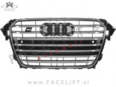 Audi A4 B8 8K 11-15 maska S4 izgled črna kromirana (sijaj) Audi A4 B8 8K 11-15 maska S4 izgled črna kromirana (sijaj)