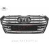 Audi A5 B9 F5 16- maska S line izgled črna kromirana (sijaj)