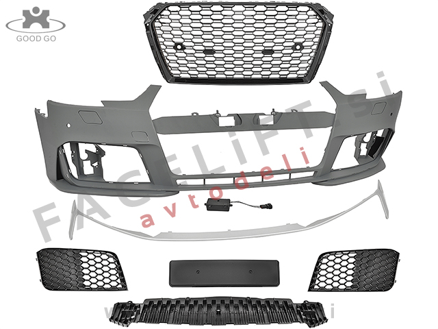 Audi A4 B9 15-19 sprednji odbijač RS4 izgled PDC SRA
