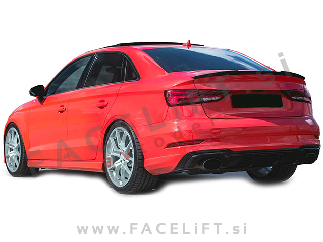 Audi A3 8V Limuzina 13-20 spojler za prtljažnik črni (mat)