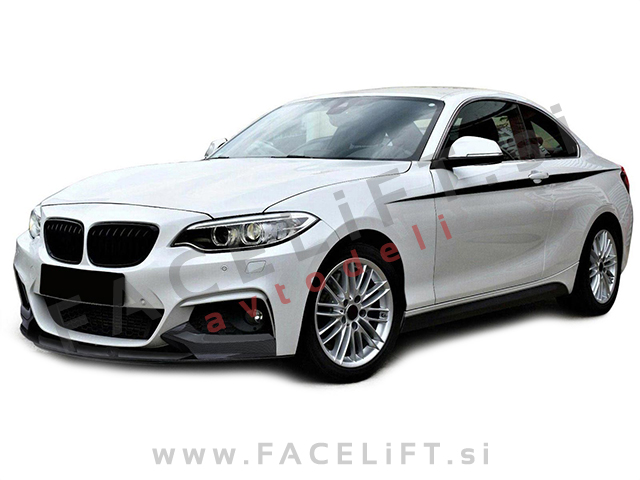 BMW 2 F22 F23 M 13-21 podaljšek sprednjega odbijača karbon (sijaj)
