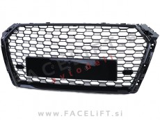 Audi A4 B9 15-19 maska RS izgled črna (sijaj)