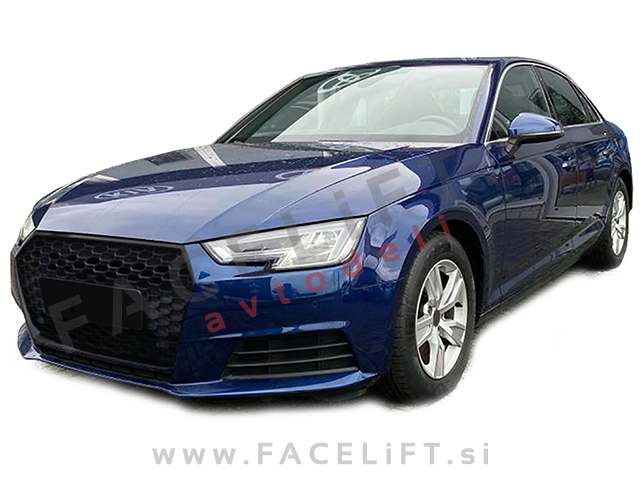 Audi A4 B9 15-19 maska RS izgled črna (sijaj)