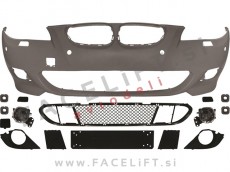BMW 5 E60 E61 03-07 sprednji odbijač M-Technic izgled PDC SRA