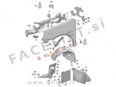 VW Golf Plus 05-09 sprednji kolotek, zadnji del desni VW Golf Plus 05-09 sprednji kolotek, zadnji del desni