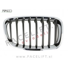 BMW 1 F20 F21 11-15 ledvička kromirana, črna desna