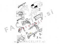 Opel Astra G 98-04 sprednji kolotek levi