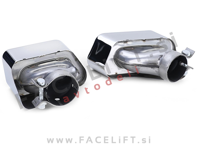 BMW 5 F10 F11 10-17 difuzor z nastavki za izpuh M-Performance črni (mat)