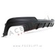 BMW 5 F10 F11 10-17 difuzor z nastavki za izpuh M-Performance črni (mat)