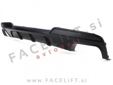 BMW 5 F10 F11 10-17 difuzor z nastavki za izpuh M-Performance črni (mat)