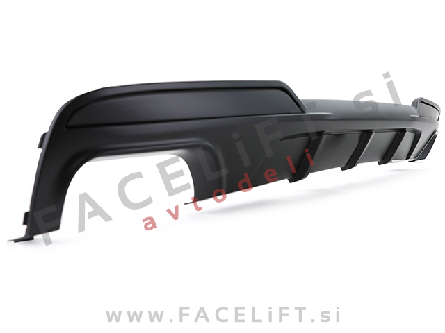 BMW 5 F10 F11 10-17 difuzor z nastavki za izpuh M-Performance črni (mat)