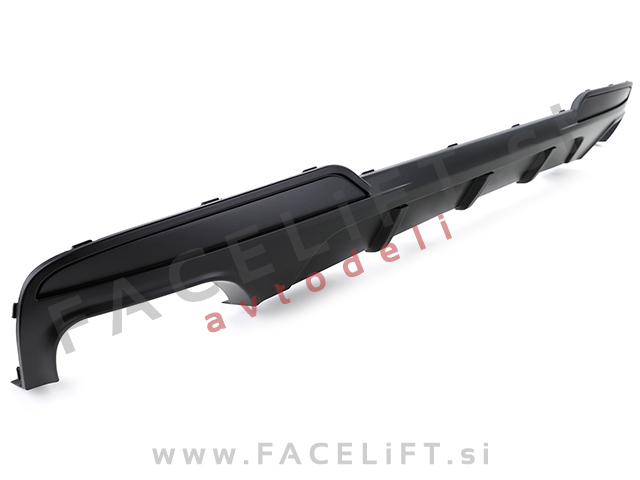 BMW 5 F10 F11 10-17 difuzor z nastavki za izpuh M-Performance črni (mat)
