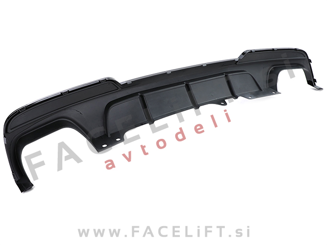 BMW 5 F10 F11 10-17 difuzor z nastavki za izpuh M-Performance črni (sijaj)
