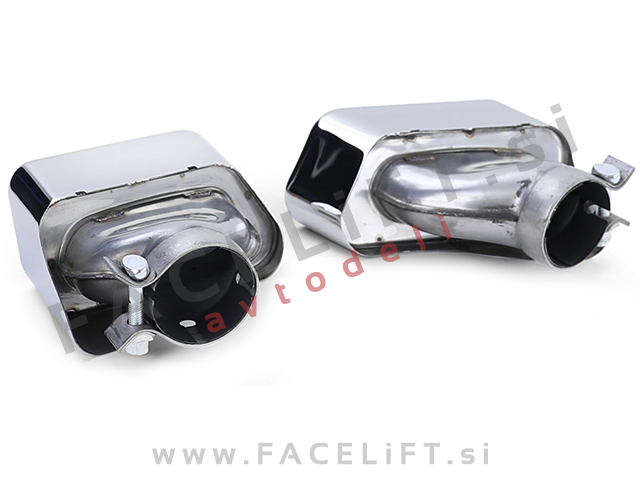 BMW 5 F10 F11 10-17 difuzor z nastavki za izpuh M-Performance črni (sijaj)